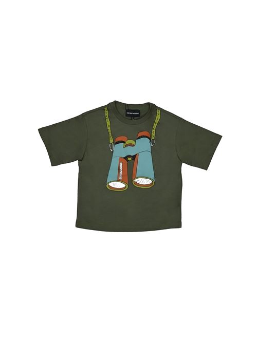 T-shirt, bambino, logata. EMPORIO ARMANI | 3D4TJ9 3J51Z0635